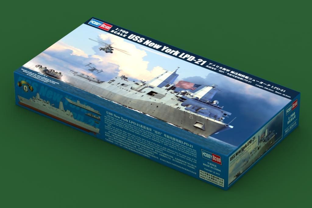 HOBBYBOSS 1/700 83415 Корабль ВМС США Йорк LPD-21 Модельный комплект Корабль