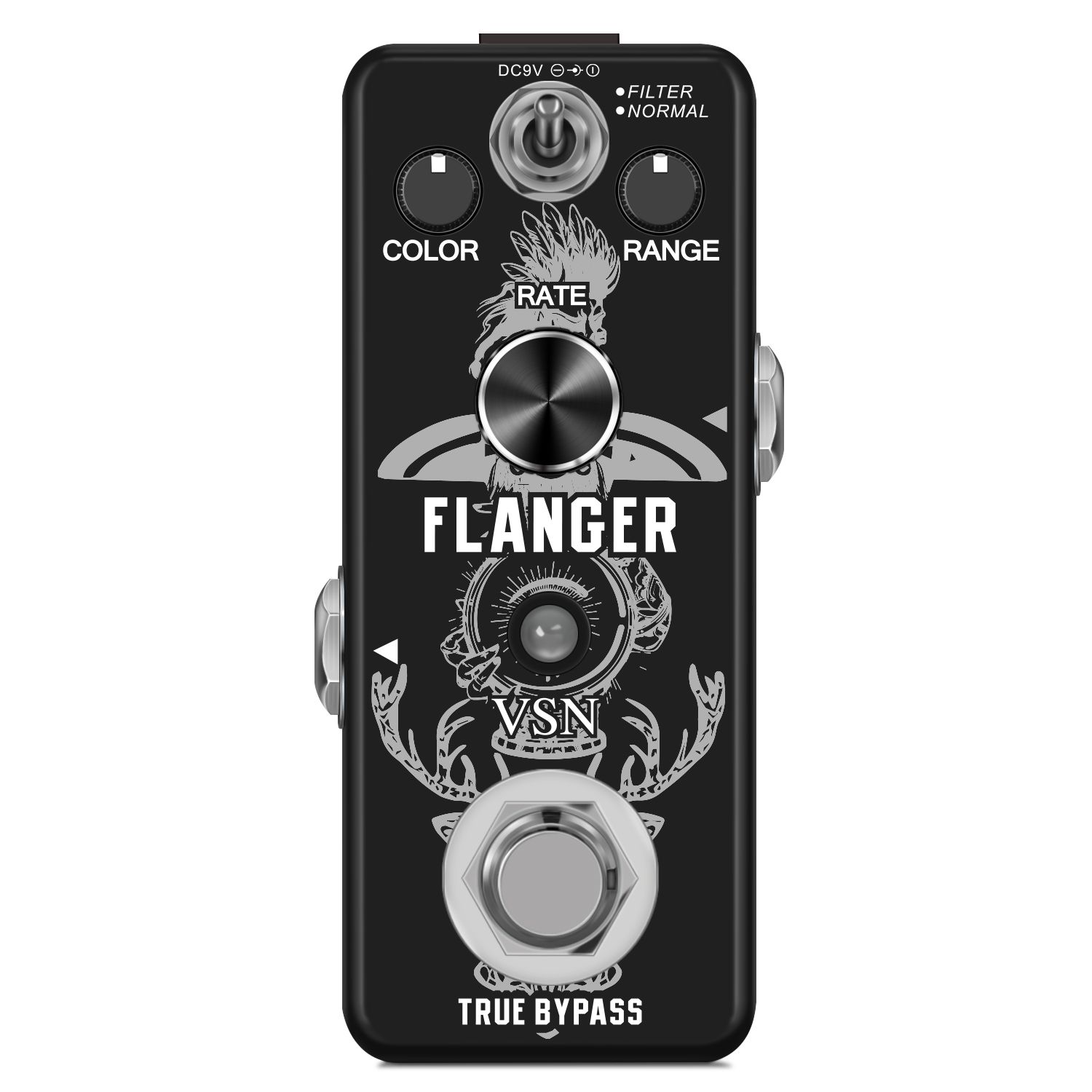 VSN LEF-312 FLANGER Флангер гитарный эффект педали истинного обхода полного металлического корпуса