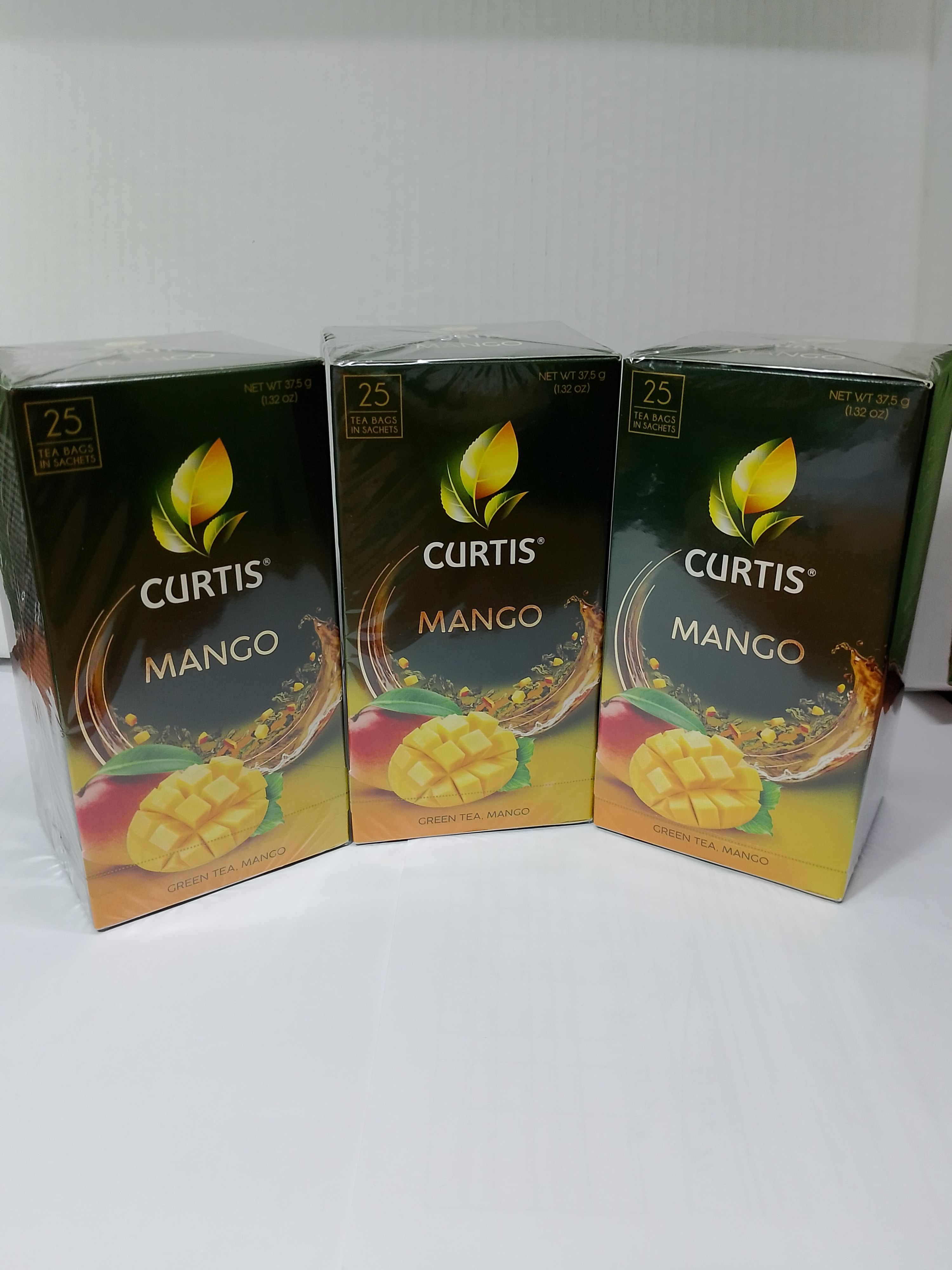 <b>Чай</b> <b>Curtis</b> <b>Mango</b> <b>Green</b> <b>Tea</b> <b>зеленый</b> крупнолистовой с ароматом <b>манго</b> 25...