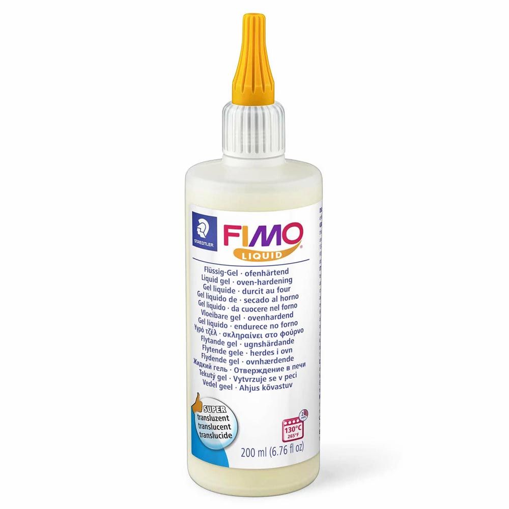 Декоративный гель Fimo Liquid 8051-00 BK большая бутылка (200 мл) - для склеивания и создания эффектов