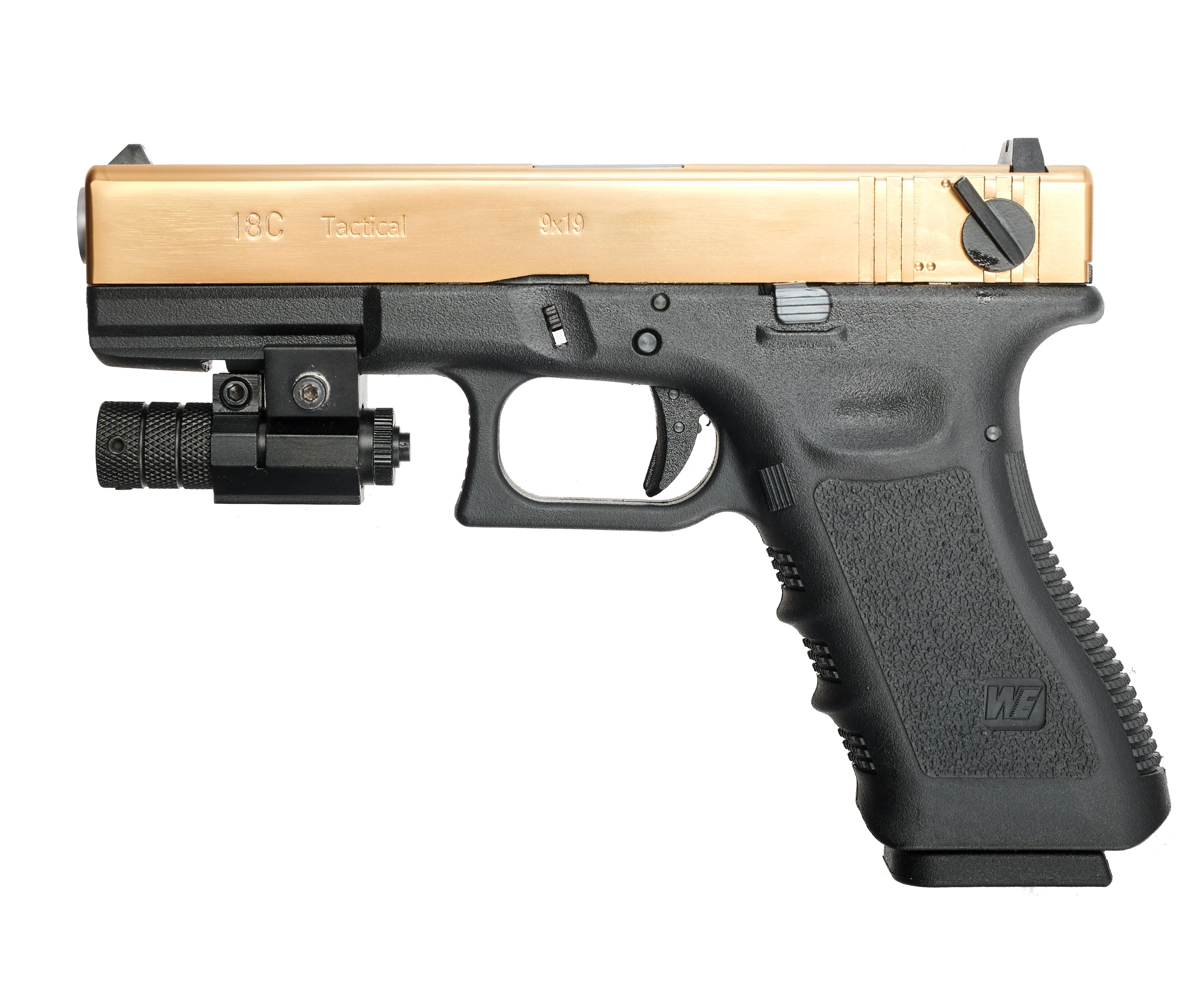 Страйкбольный пистолет WE WE-G002A-TG Gen 3 Titanium Version (6 мм, Glock 18)