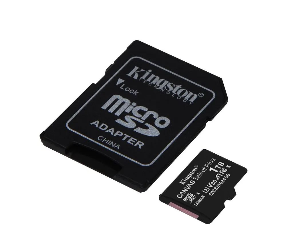 Карта памяти Kingston Canvas Select microSD 1 ТБ / microSDXC Canvas 1 ТБ / Карта расширения памяти 1 ТB