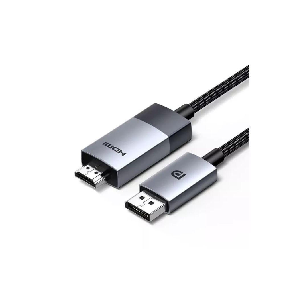 UgreenВидеокабельDisplayPort/HDMI,2м,серый