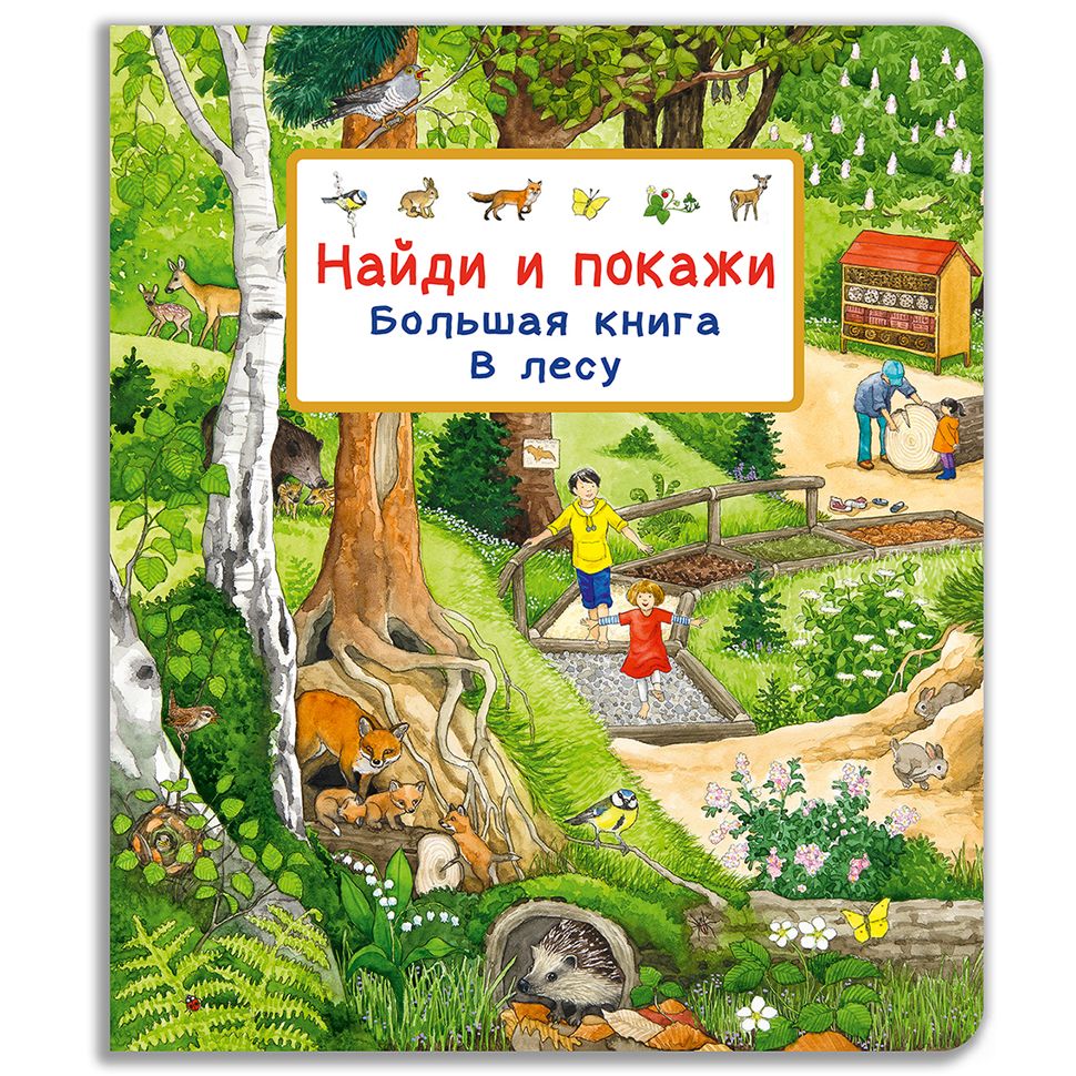 Найди и покажи для детей. Обучение и развитие ребенка. Большая книга. В лесу