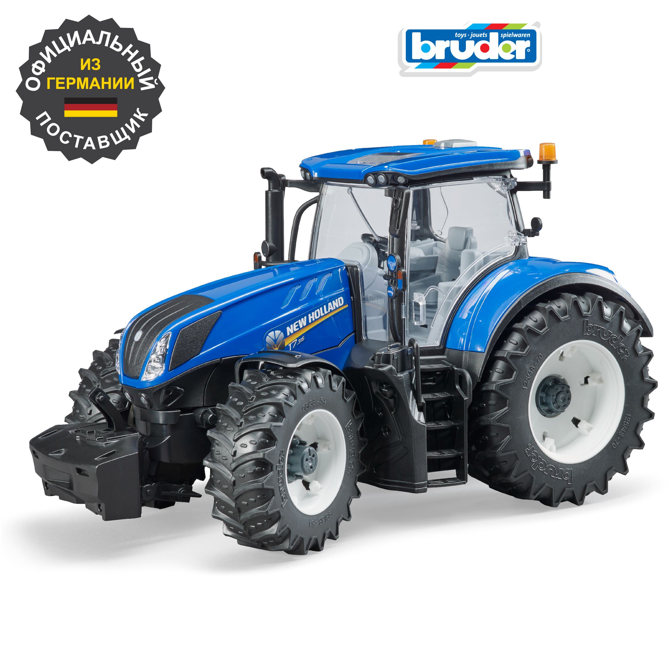 Машинка Bruder Трактор New Holland T7.315, Брудер, 03-120