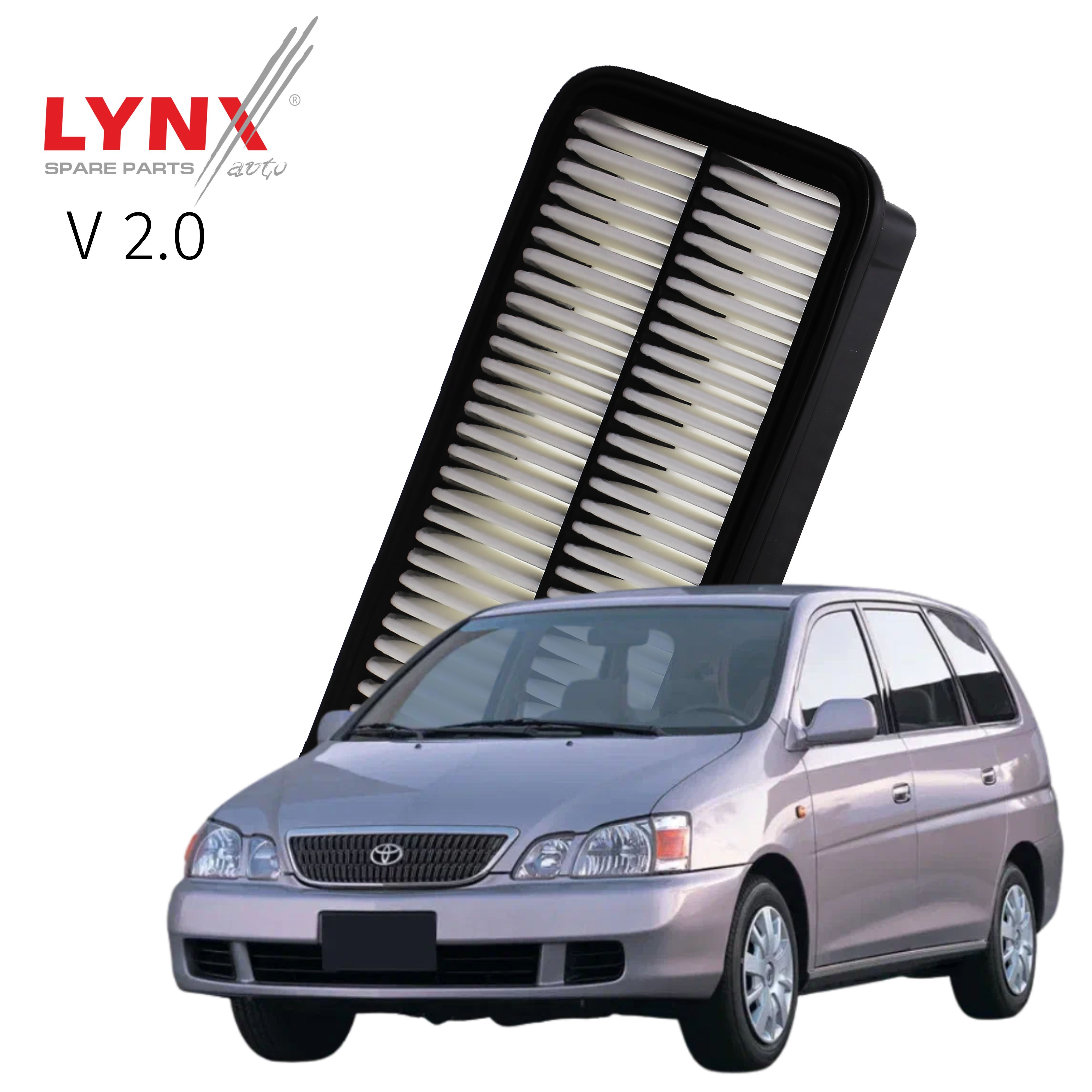 Фильтр воздушный Toyota Gaia (1) / Тойота Гайя 1998 1999 2000 2001 2002 2003 2004 V2.0 3S-FE, 1AZ-FSE / 1шт LYNXauto