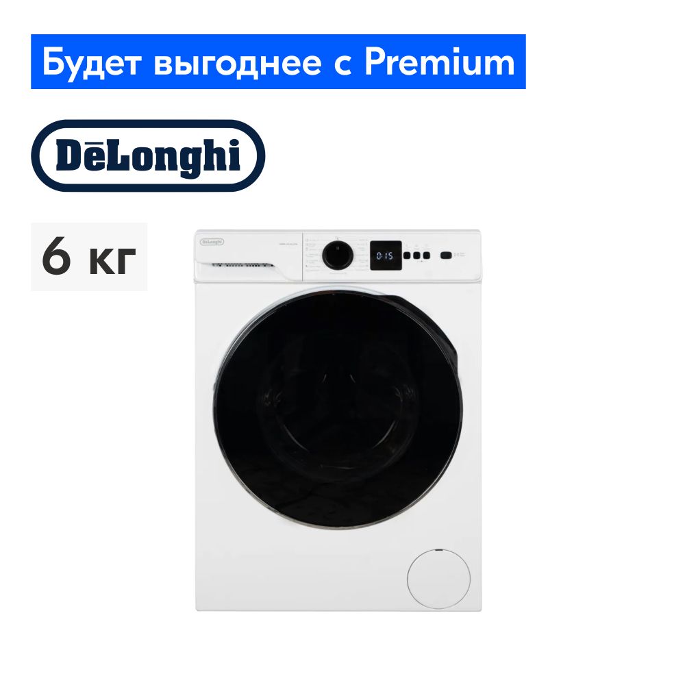 Стиральная машина автомат узкая 42 см DeLonghi DWM 614 ALICIA, 6 кг,  отсрочка старта, 15 программ, половинная загрузка Eco-Logic, стиральная  машина ...