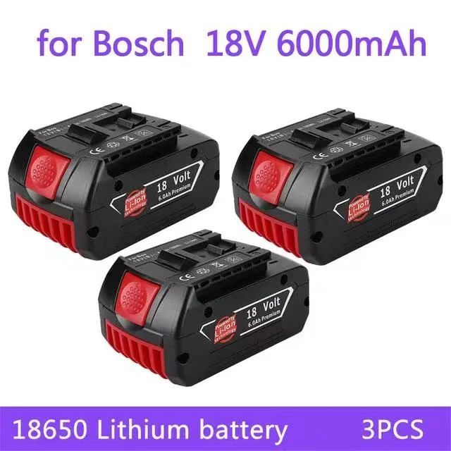 Резервный аккумулятор Bosch 18V 6.0 Ah Подзарядный литий - ионный аккумулятор Переносная замена BAT609 BAT609G BAT618 BAT618 G BAT614