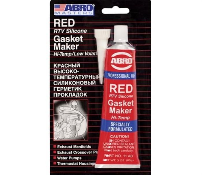 Abro герметик прокладочный высокотемпературный abro red gasket maker, 32г 11abch32