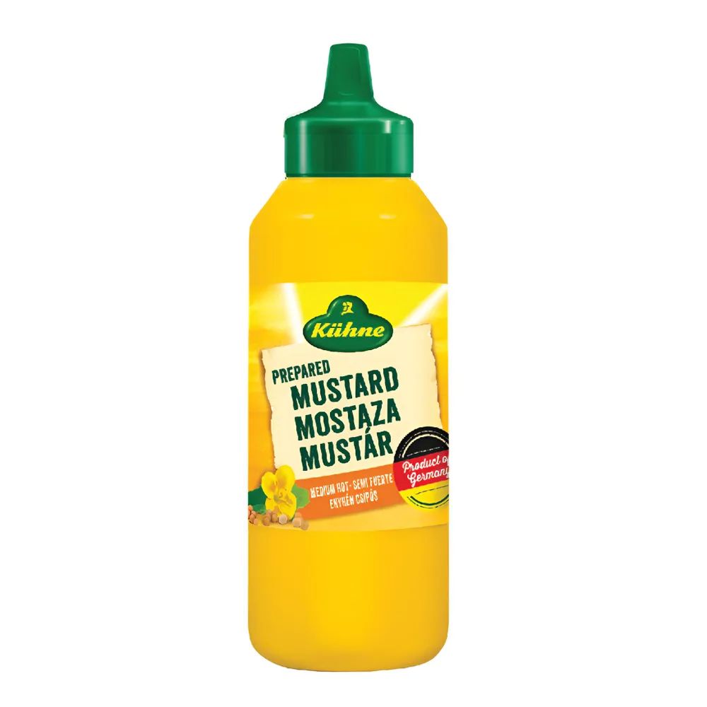 Горчица Kuhne Squeeze Medium hot mustard средне-острая, 250мл