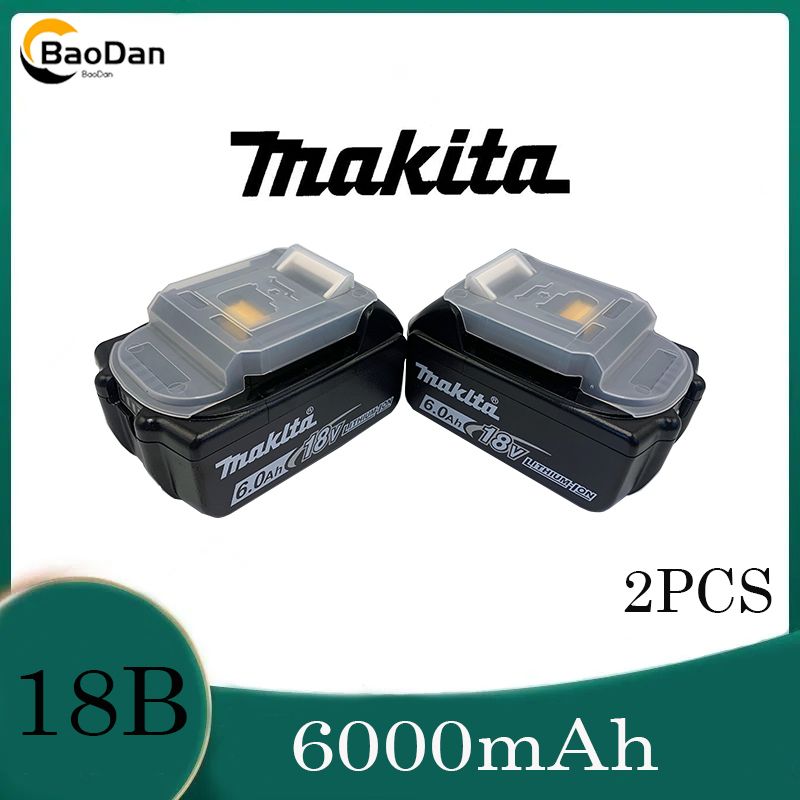 100% оригинальный отверточный аккумулятор Makita 18V, 6Ah, 6000 mAh, MT 18650