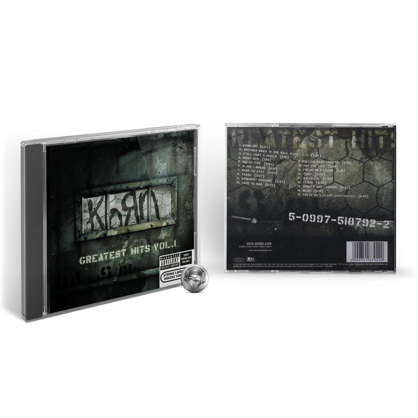 Аудио диск Korn - Greatest Hits (CD) 2004 Epic Jewel