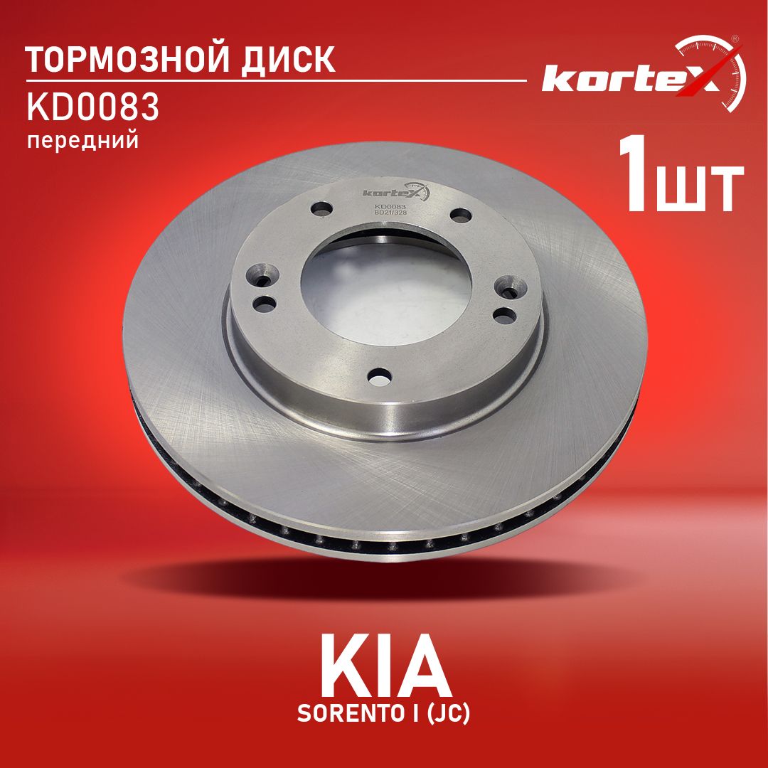 ДисктормознойKortexдляKIASORENTOI(JC)02-переднийвентилируемый(d-302mm)