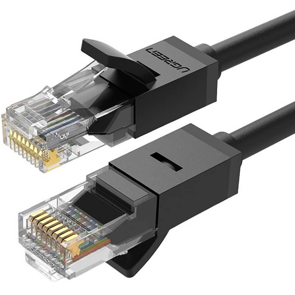 UgreenКабельдляинтернет-соединенияRJ-45/RJ-45,1м,черный