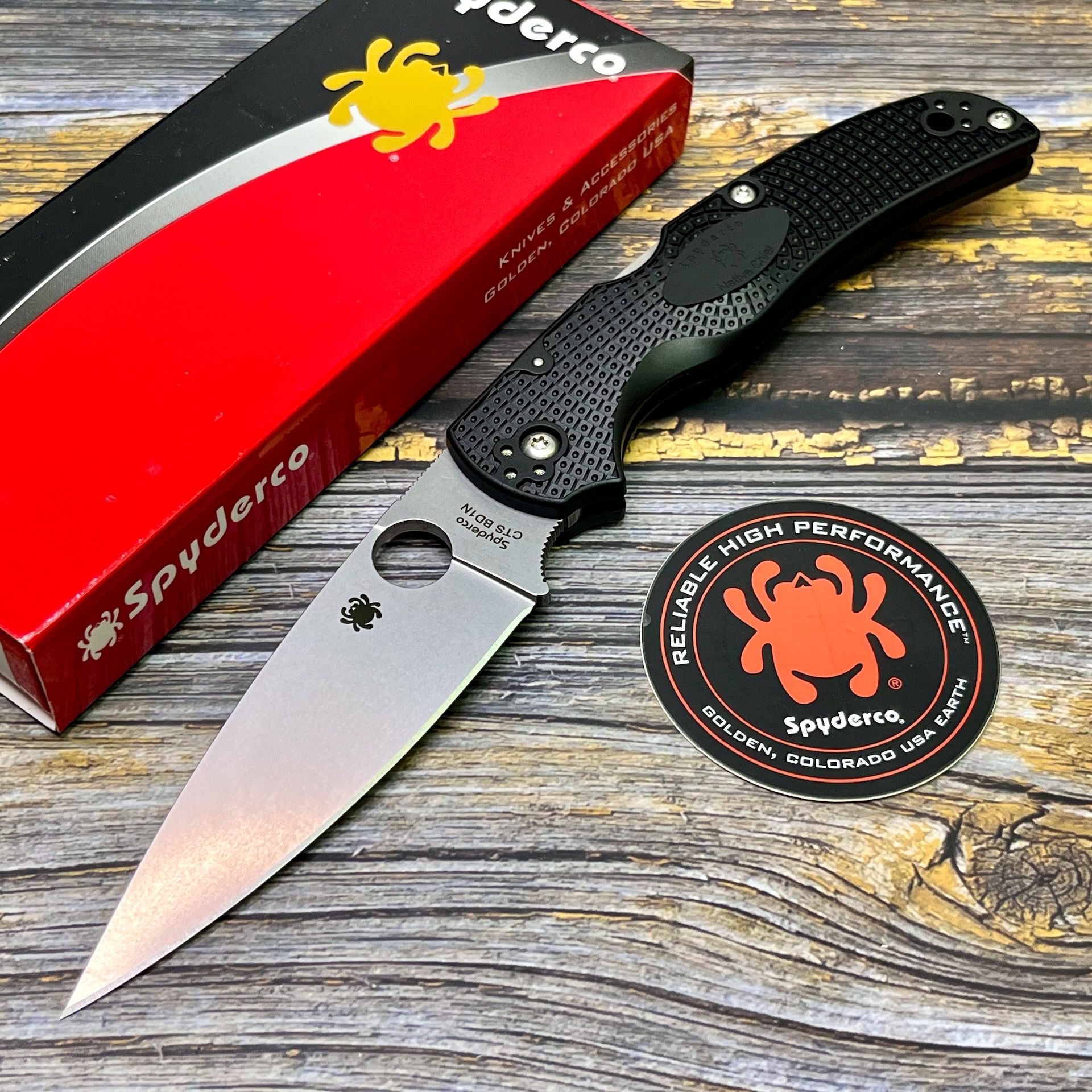 Нож складной Spyderco C244PBK Native Chief, FRN Handle