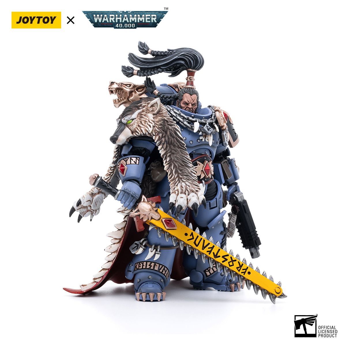 ПодвижнаяфигуркаJOYTOYWarhammer40K1/18SpaceWolvesRagnarBlackmaneПодарочнаямодель