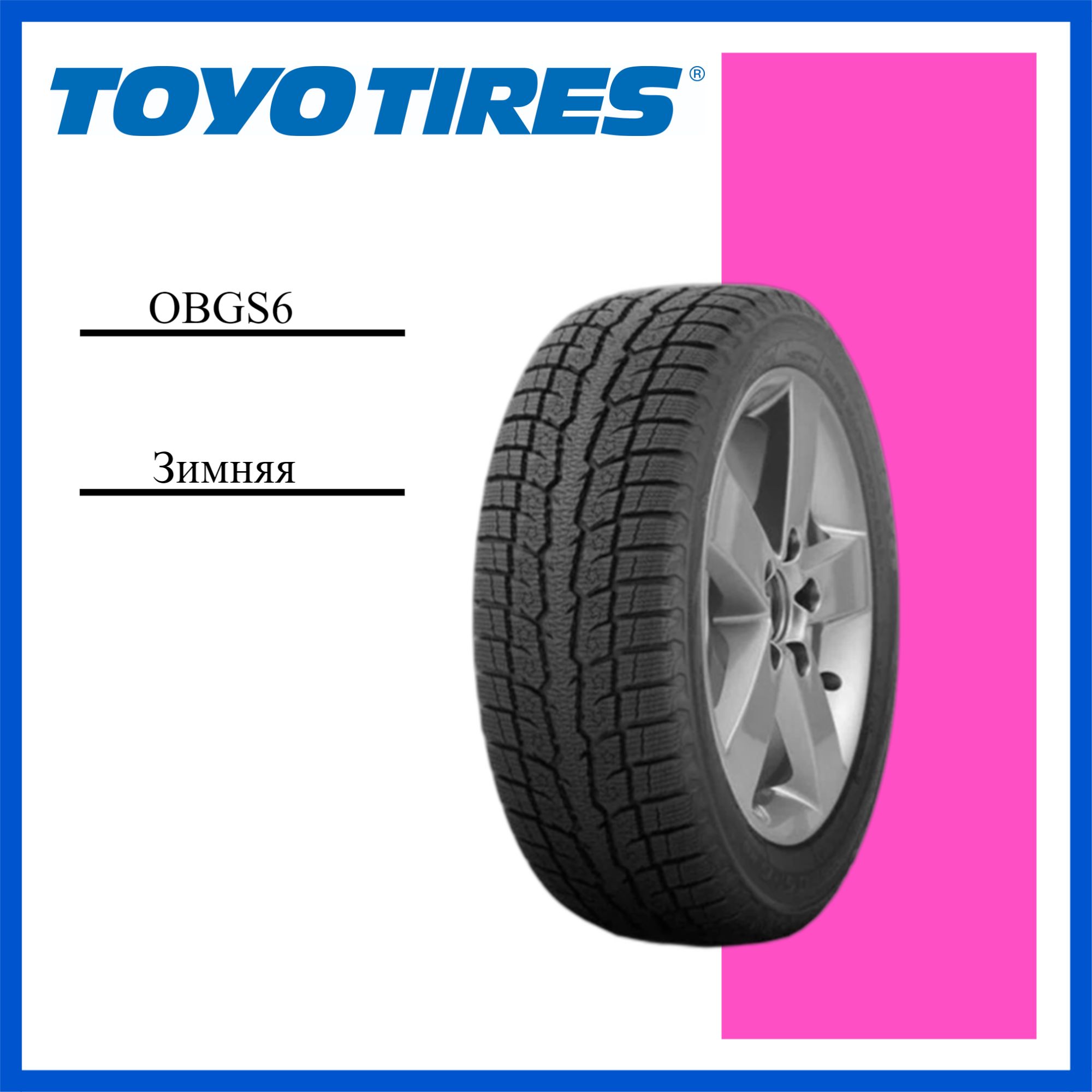 ToyoOBGS6Шинызимние225/65R17102H