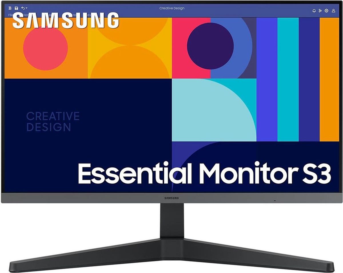 Samsung24"МониторEssentialMonitorS3LS24C330GAIXCI,черный.Уцененныйтовар