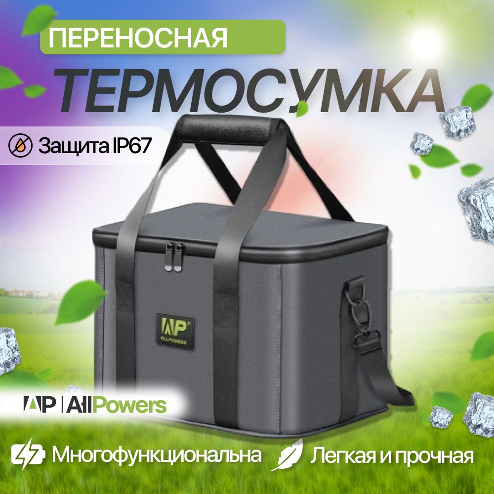 Термосумка Allpowers сумка холодильник, термоконтейнер для еды