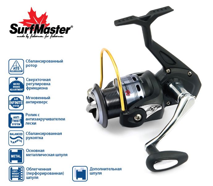 Катушка Surf Master Excia FD SP300A 4+1bb з/ш