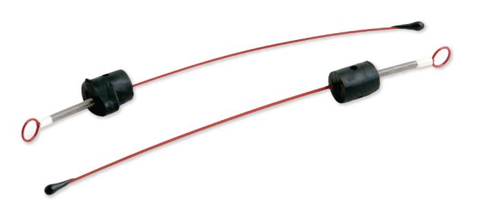 Кивок час. пружина краш. 0,5-1,0 гр. 125 мм с кольцом красный