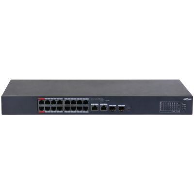 Dahua Коммутатор DH-CS4218-16ET-135 2xКомбо(1000BASE-T/SFP) управляемый, черный