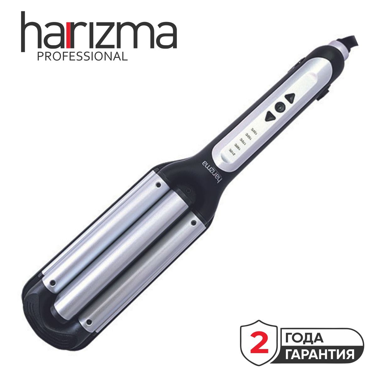 Плойка для завивки волос тройная профессиональная Harizma Pro Waver h10331W