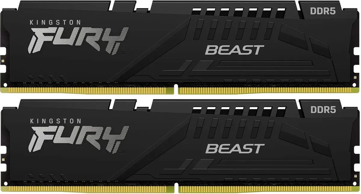 KingstonFuryОперативнаяпамятьFuryBeastBlackDDR55600МГц2x32ГБ(KF556C36BBEK2-64)