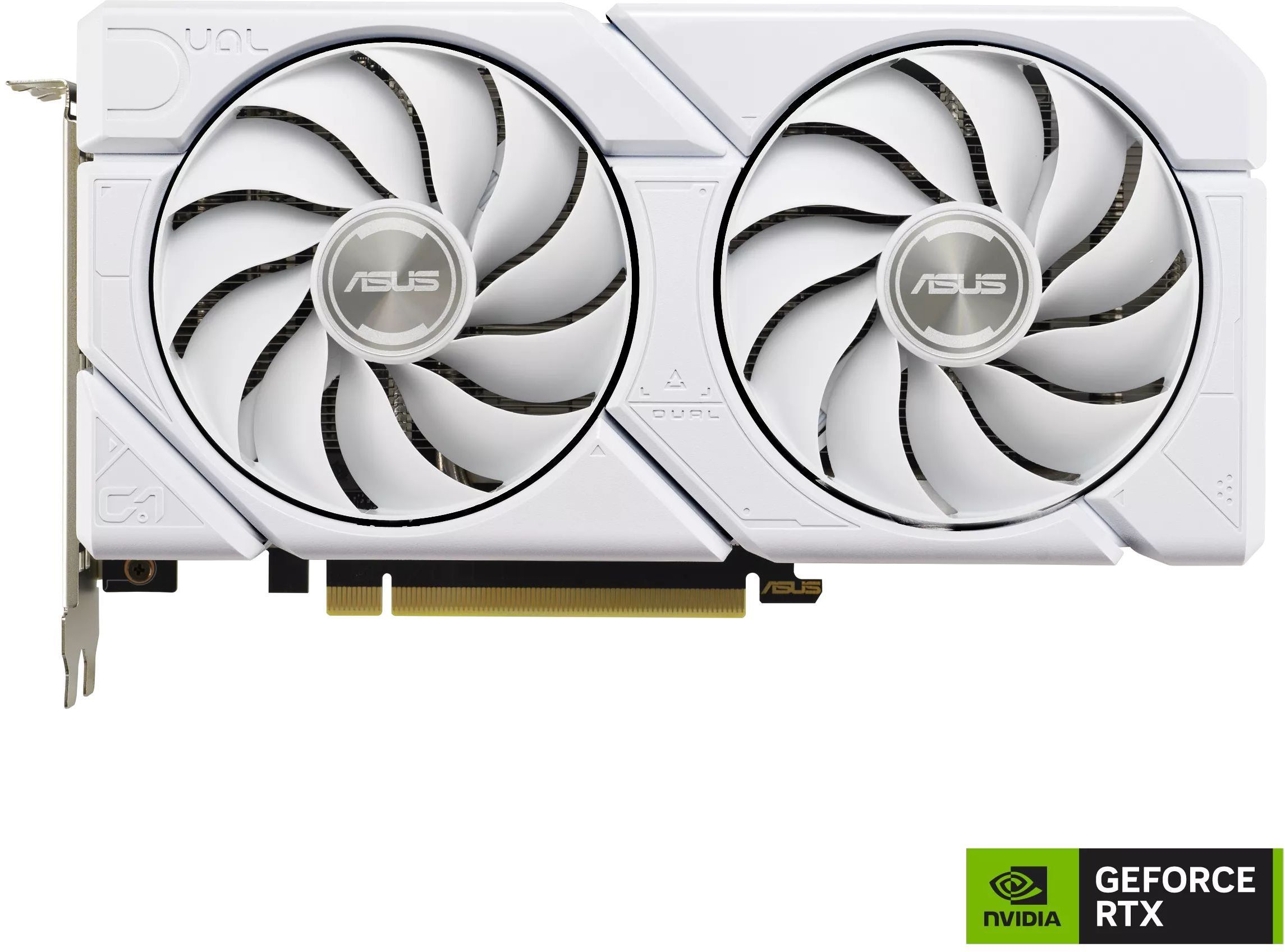 ASUS Видеокарта GeForce RTX 4060 Dual EVO White OC Edition 8 ГБ (DUAL-RTX4060-O8G-EVO-WHITE)