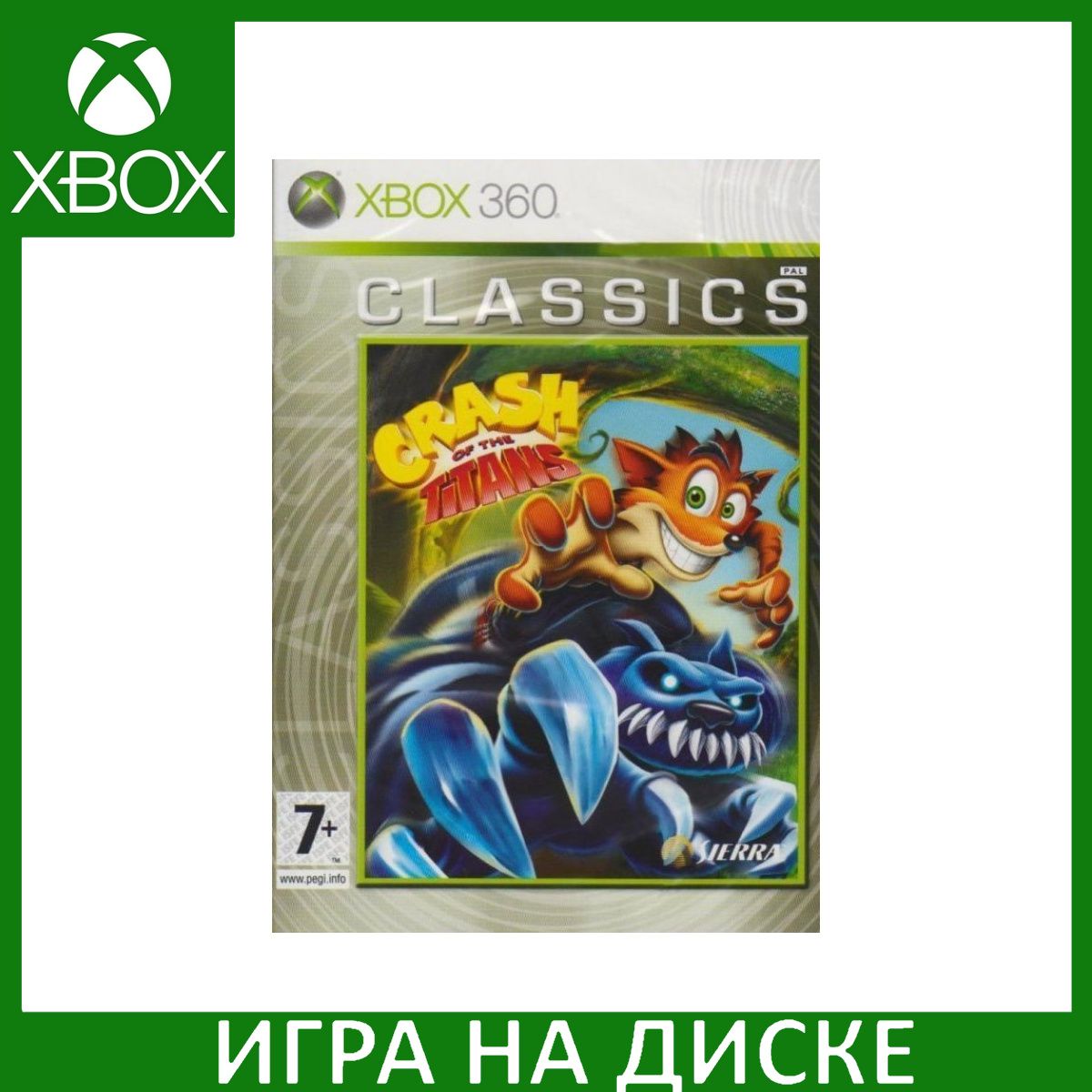 Игра Crash of The Titans (Крэш Битва Титанов) Xbox 360 Диск