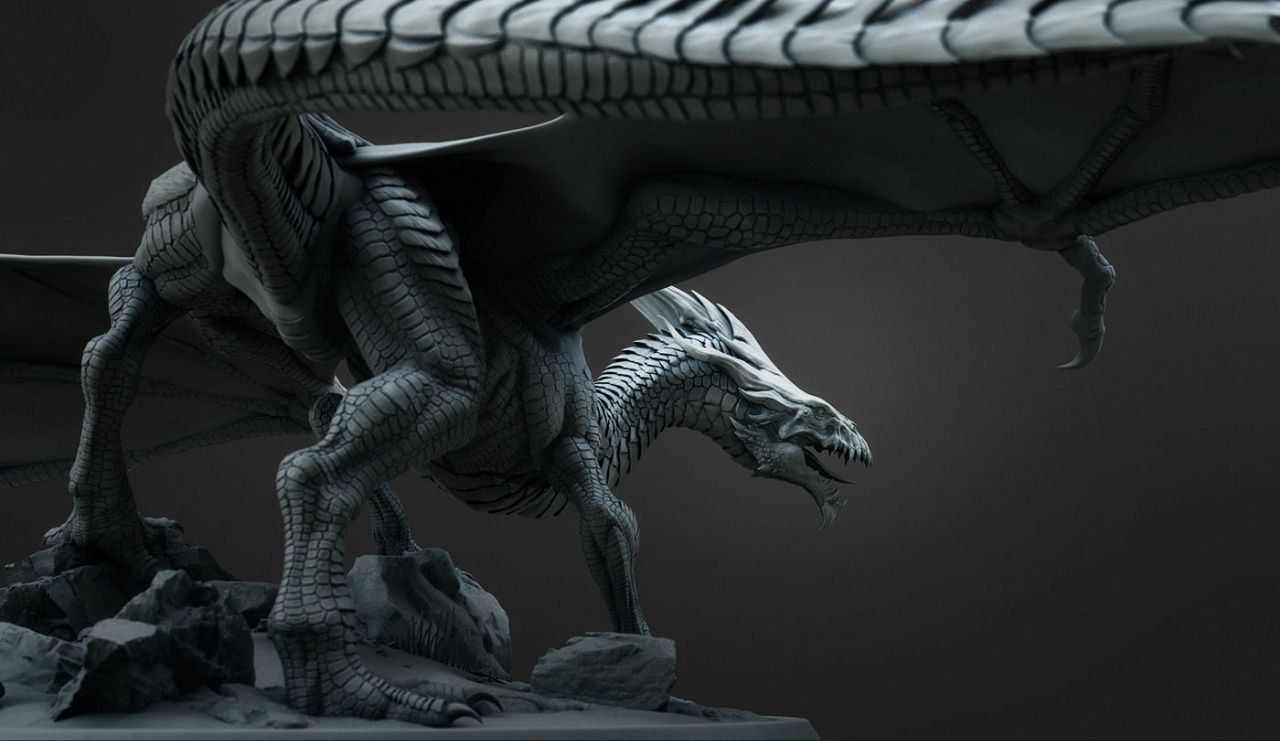 Древний белый дракон Белые драконы, называемые ледяными или морозными змеям...