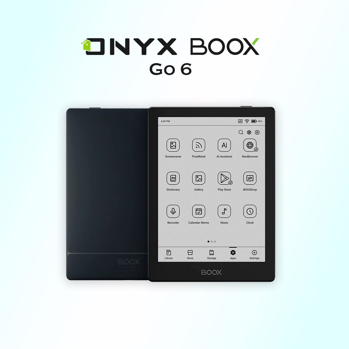 ЭлектроннаякнигаONYXBOOXGo6,черная