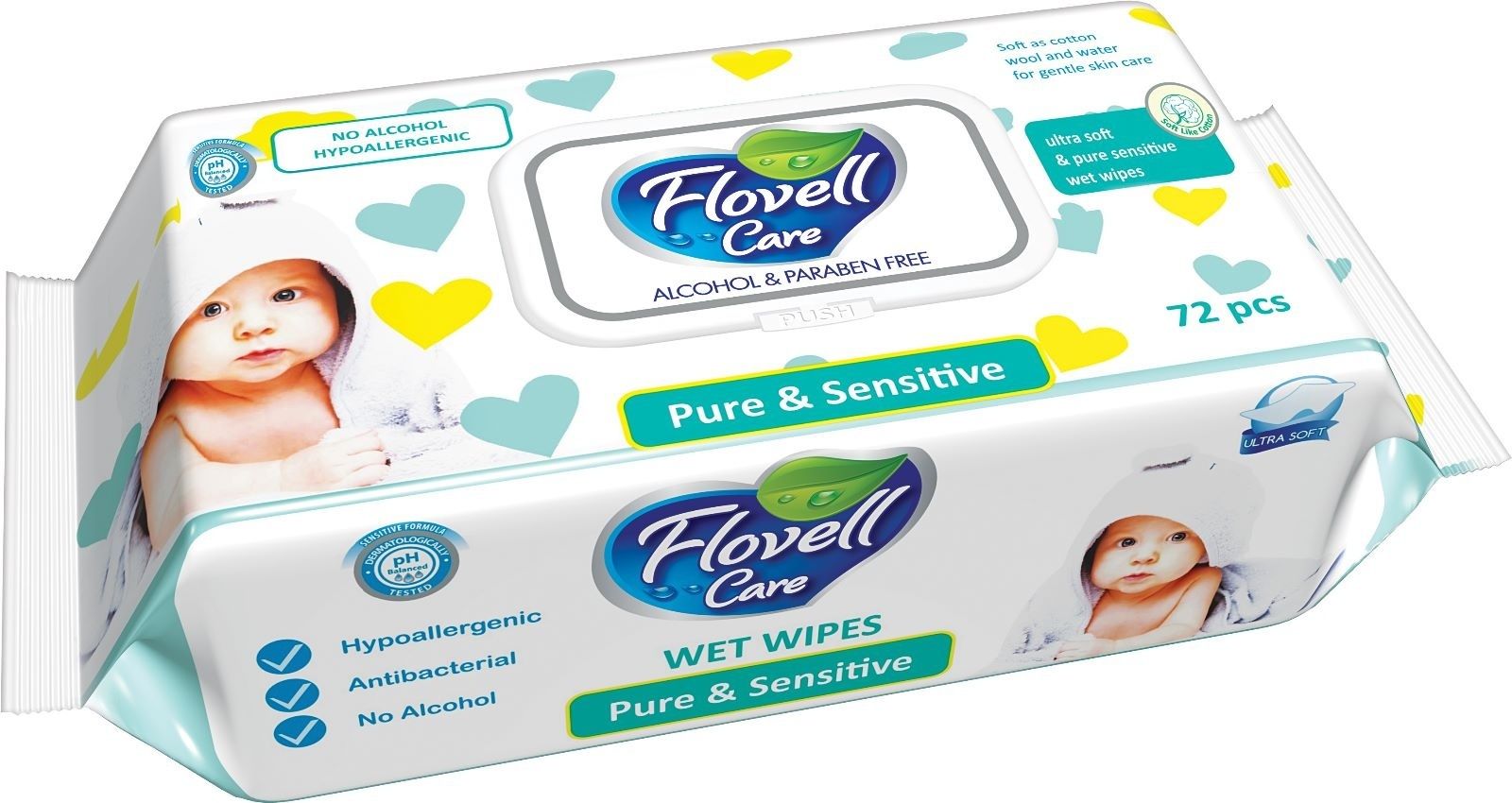 Flovell Care Влажные салфетки