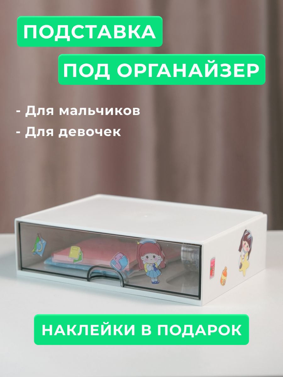 Приставная подставка под органайзер канцелярская настольная для хранения канцелярии и мелочей купить на OZON по низкой цене (1725394348)