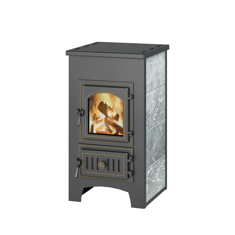 Печь-Камин ВЕЗУВИЙ ПК-01 (270) талькохлорит 9 кВт (150 м3) 115 мм