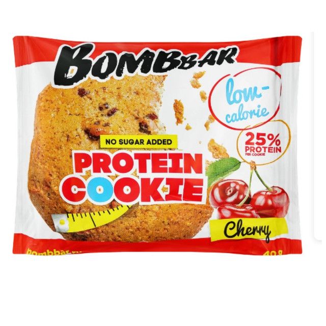 BombbarПеченьепротеиновоеProteinCookies,вишневое,неглазированное,40гр