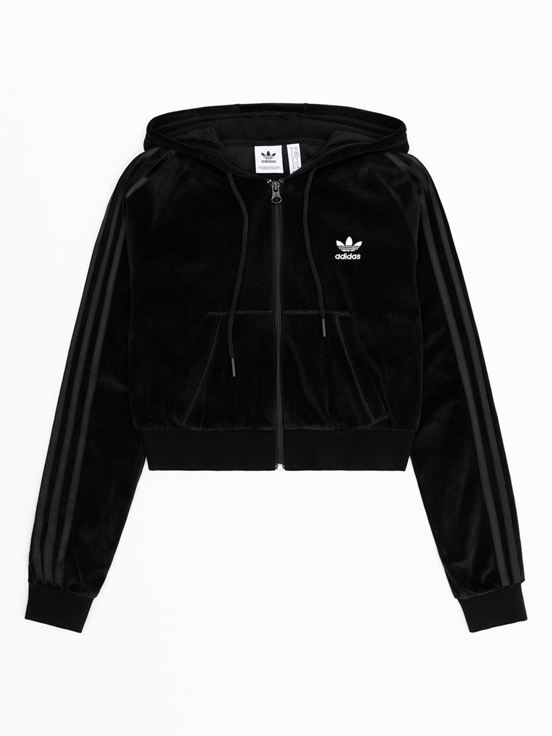 Adidas crop zip hoodie on sale