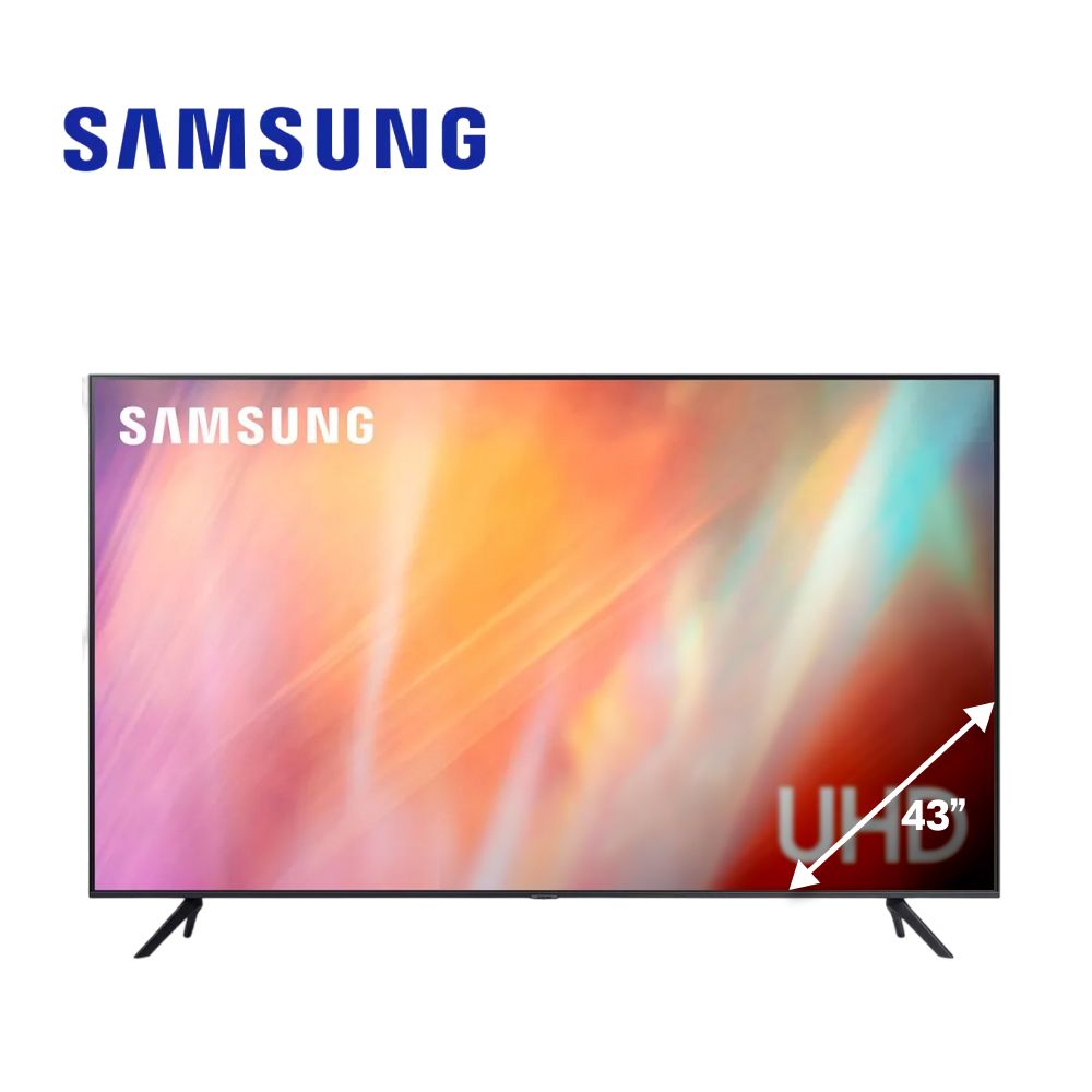 Samsung Телевизор UE43AU7101UCCE 43" 4K UHD, черный, темно-серый