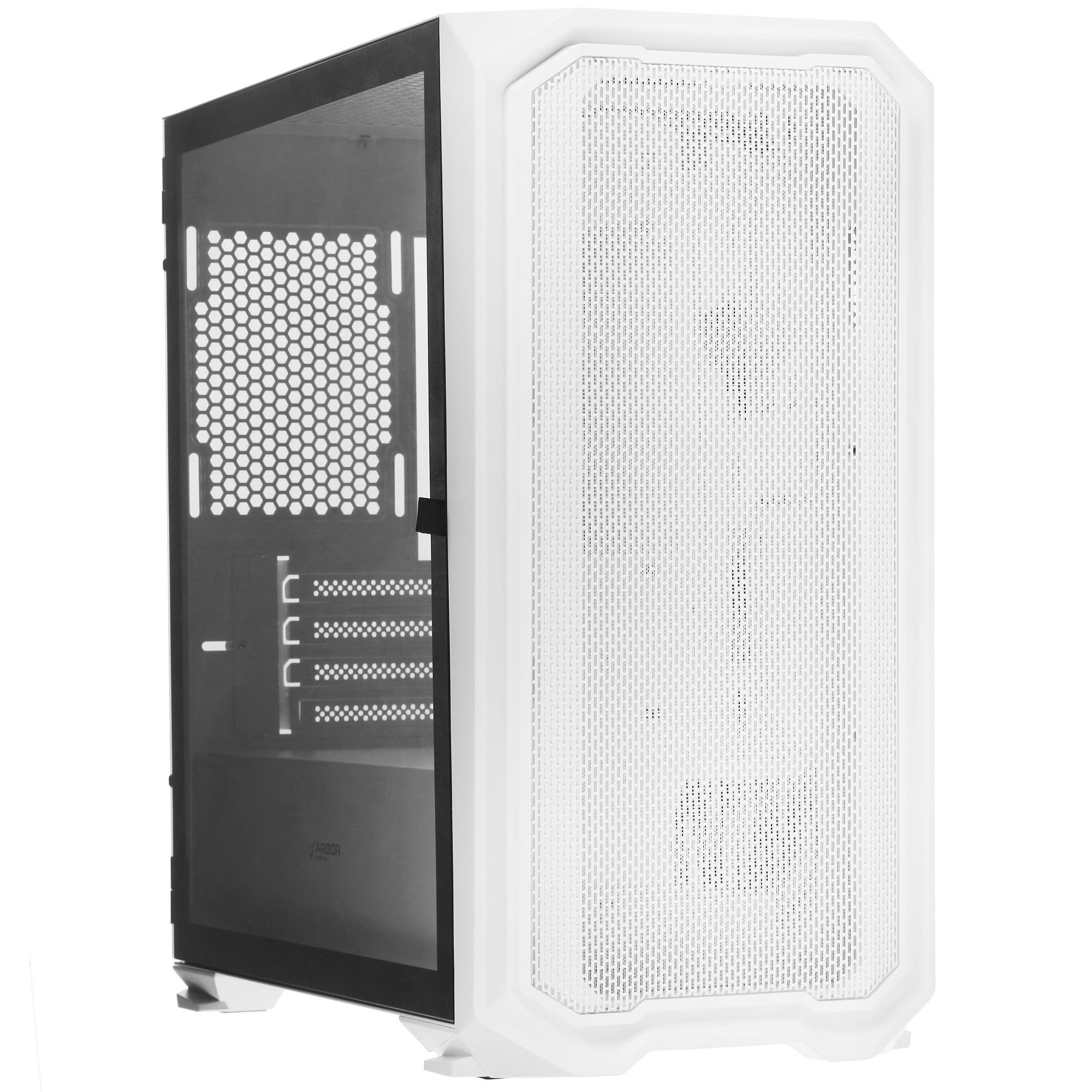 КорпусARDORGAMINGRareMinicaseMS2WG,Minitower,White,USB3.0,0.6мм,TGhinge,Mesh,безБП