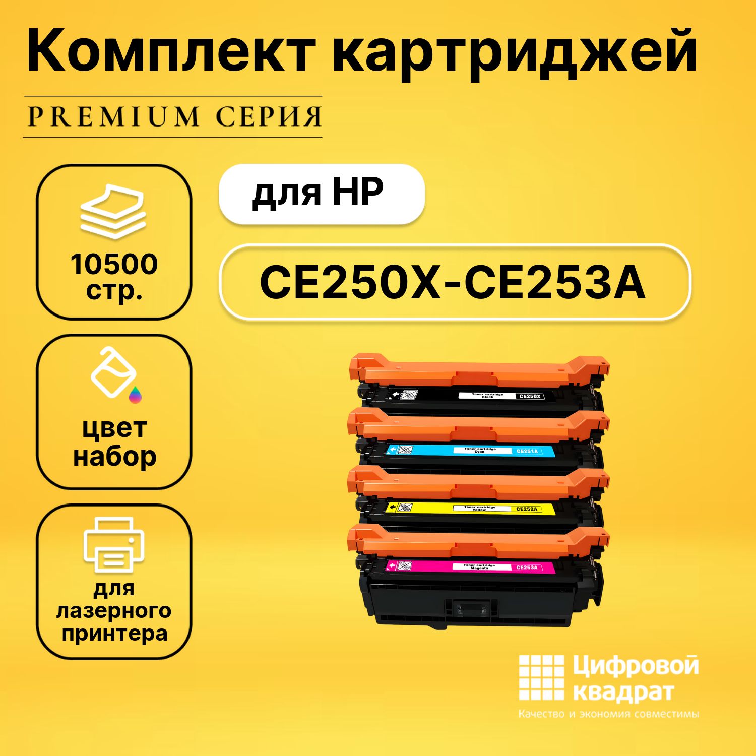 КомплекткартриджейDSCE250X-CE253AHP