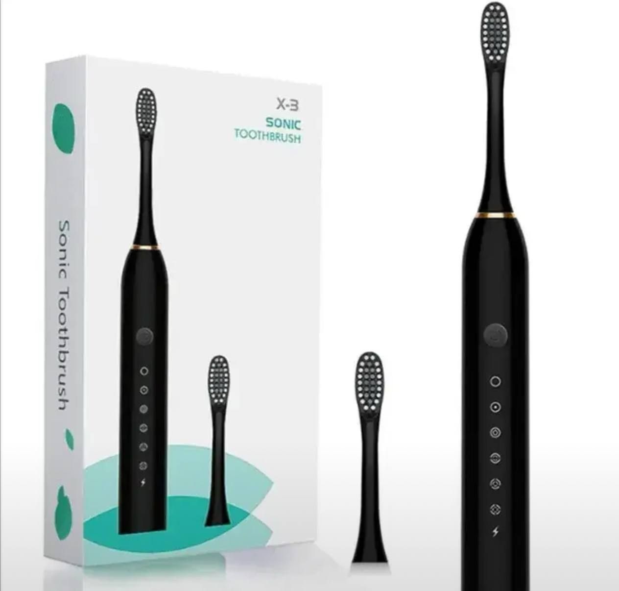 Электрическая зубная щетка ультразвуковая X-3 SONIC Toothbrush Smarter / цвет черный