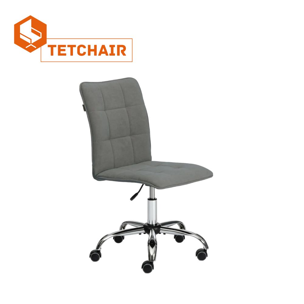 Компьютерное кресло TetChair ONE, флок, серый