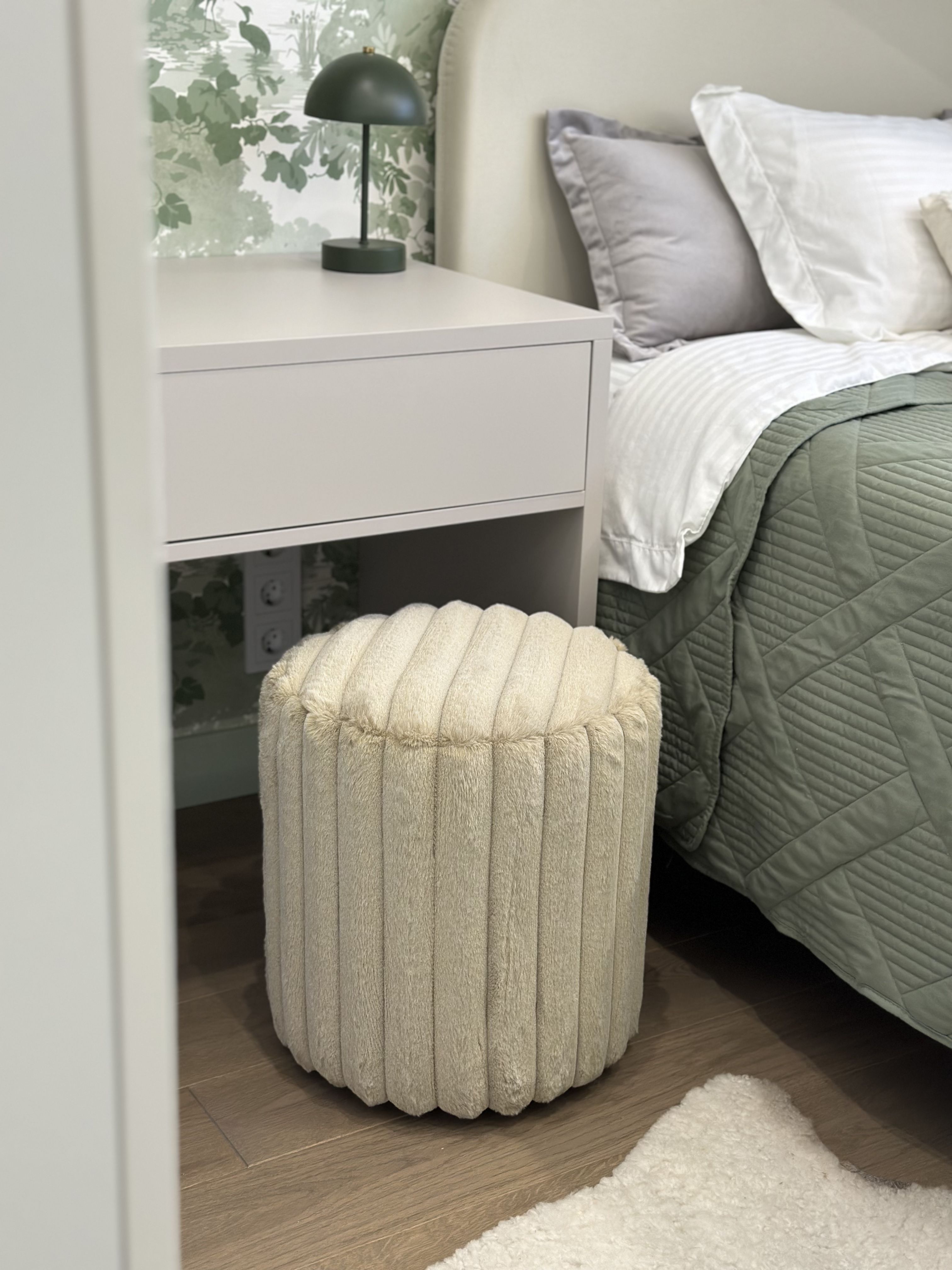 Пуф ArtichokeHome круглый велюр, Велюр натуральный, 40х40х45 см купить c доставкой на OZON по низкой цене (1738691429)