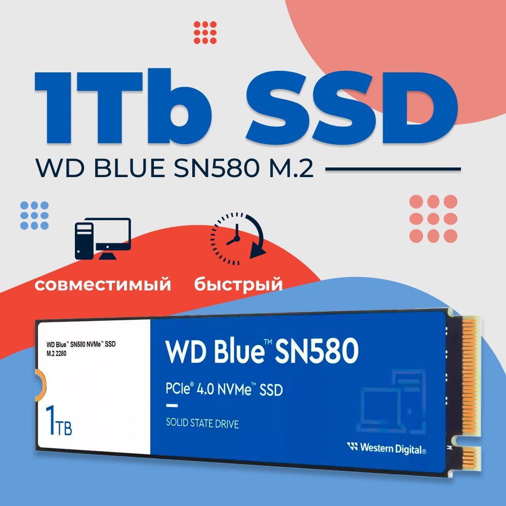 WDWesternDigital1ТБВнутреннийSSD-дискWDS100T3B0E(WDS100T3B0E)