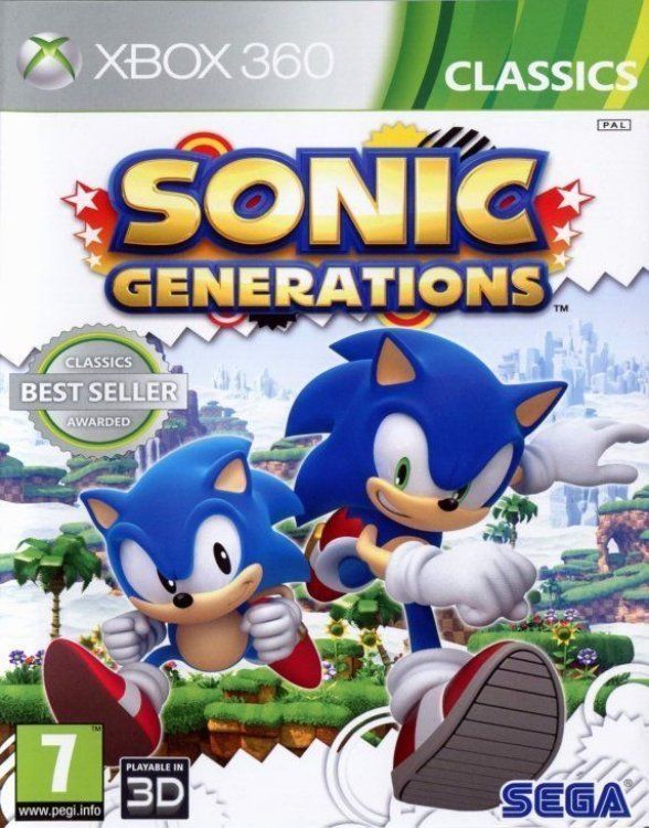 Игра Sonic Generations (XBox 360, Xbox One, Английская версия)