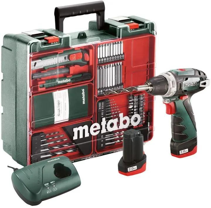 Дрель-шуруповерт Metabo POWERMAXX BS Basic 10.8/12 в. Метабо 600080880. Шуруповерт POWERMAXX BS Basic Metabo. Metabo POWERMAXX Basic.