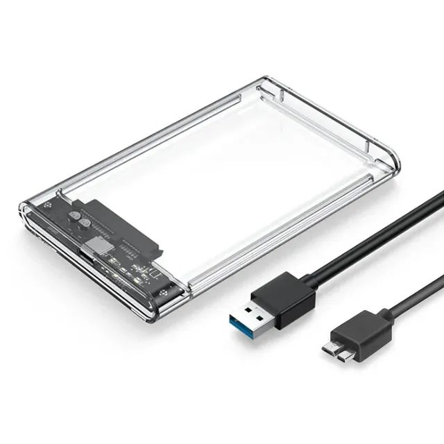 ВнешнийкорпусдляHDD2.5"(SATA),USB(прозрачный),мобилрек,корпусдляжесткогодиска2,5"