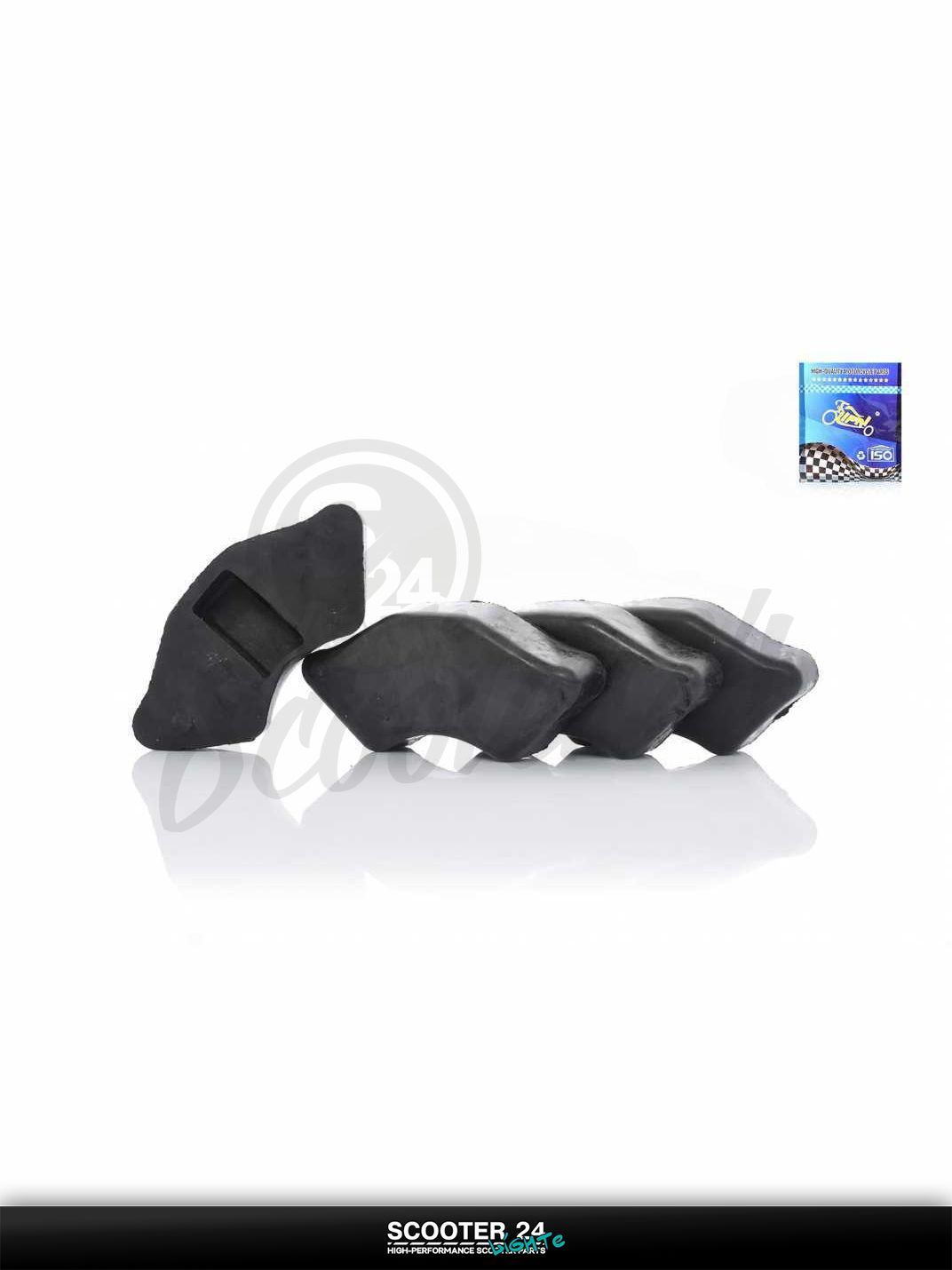 Резинки демпферные колеса на мопед и мотоцикл Delta / Дельта с двигателем 152FMI "LIPAI"