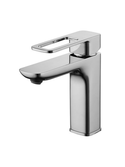 Фото товара на маркетплейсе ozon Смеситель для раковины IDDIS, латунь, однорычажный, глянцевый хром, Slide, SLISB00i01