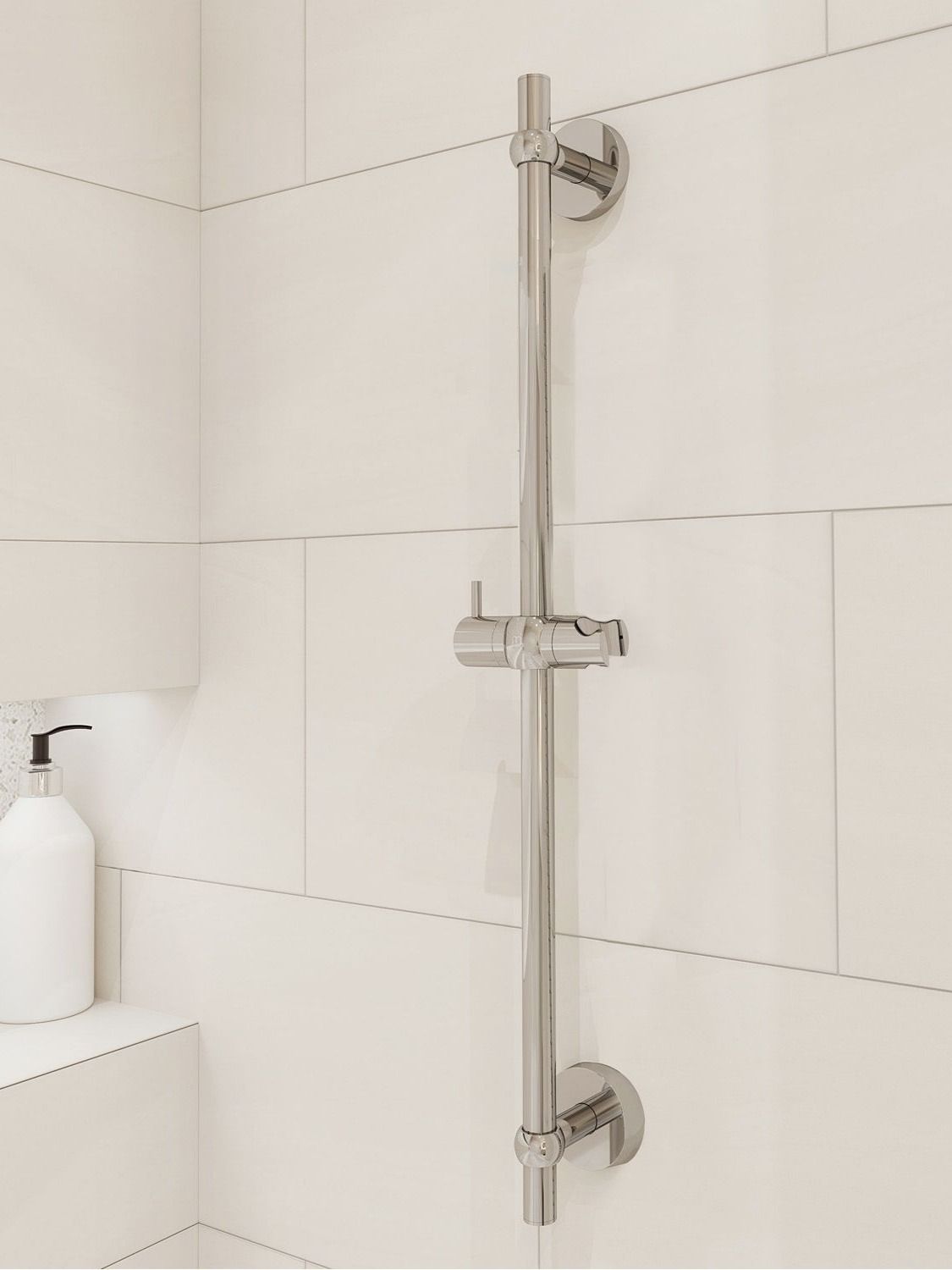 Фото товара на маркетплейсе ozon Штанга для душа, нержавеющая сталь, Milardo, Niagara, NIA6500M17